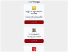 Tablet Screenshot of ilovewebapps.com